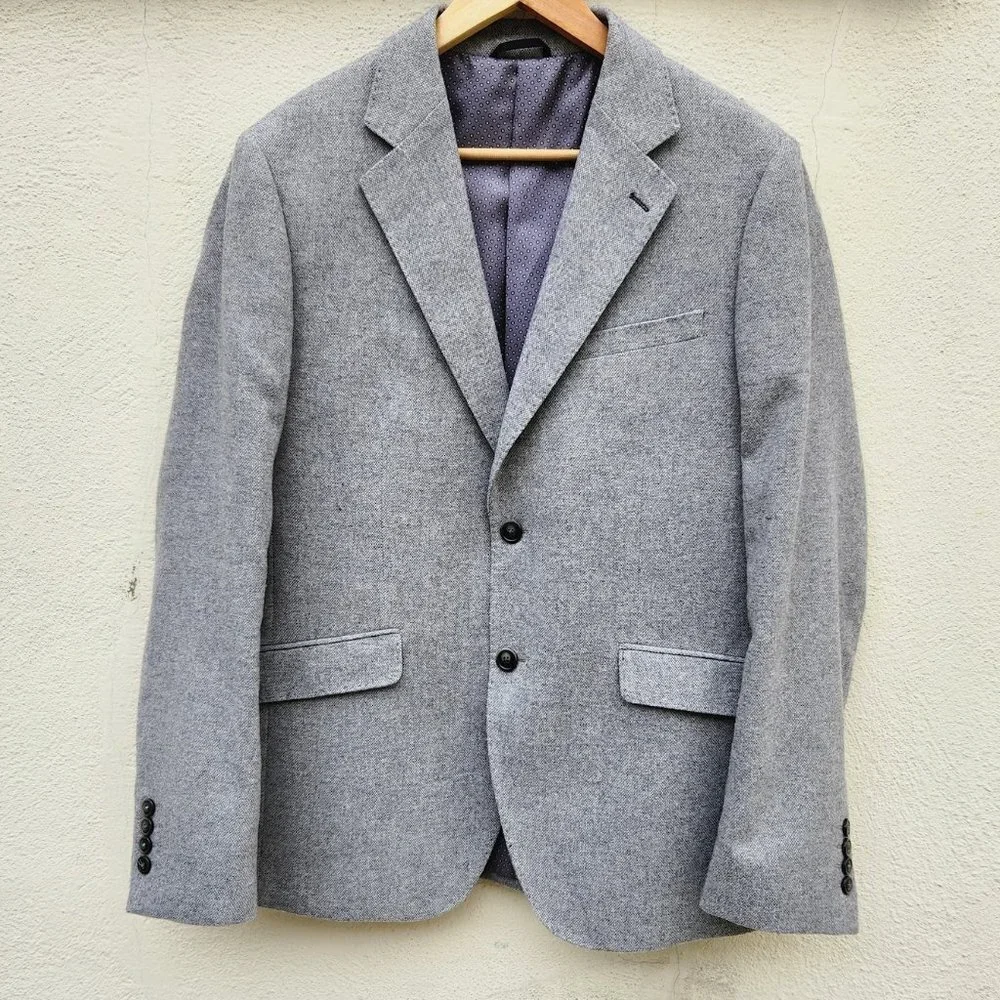 Oxford Woolrich Collection Blake Wool Blend‎ Blazer Grey